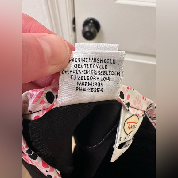 Talbots Stretch Floral Pleated Skirt Size 8 Petite A-Line Cotton Spandex - Picture 8 of 10